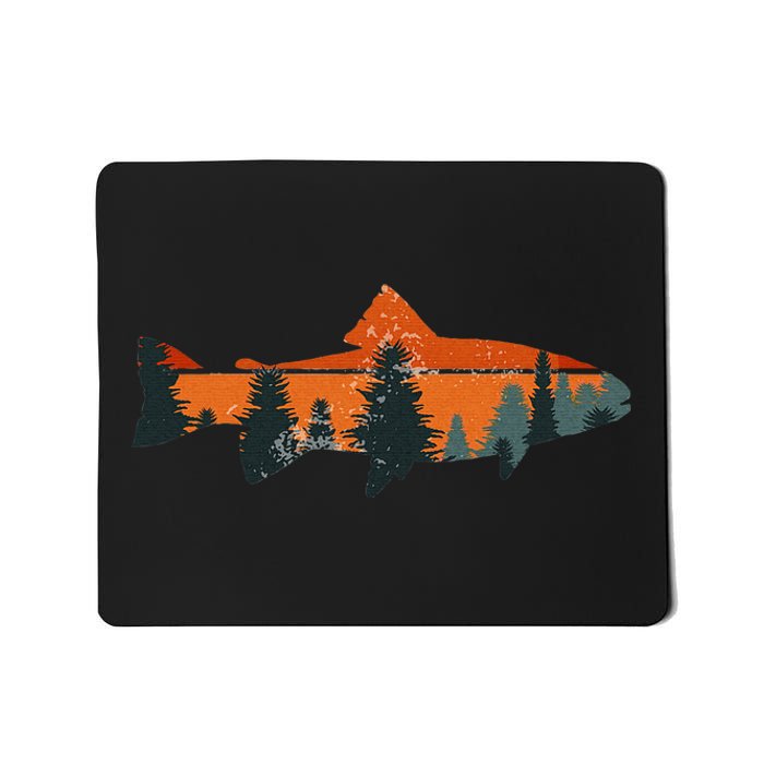 Trout Fly Fishing Nature Outdoor Fisherman Gift Mousepad