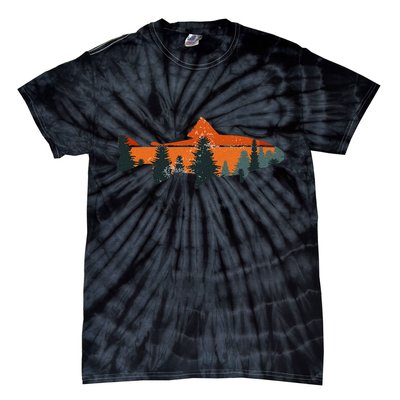 Trout Fly Fishing Nature Outdoor Fisherman Gift Tie-Dye T-Shirt