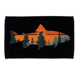 Trout Fly Fishing Nature Outdoor Fisherman Gift Microfiber Hand Towel