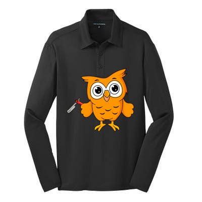 The Feathered Fist Silk Touch Performance Long Sleeve Polo