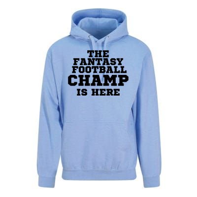 The Fantasy Football Champ Is Here, Fantasy Football Legend Unisex Surf Hoodie