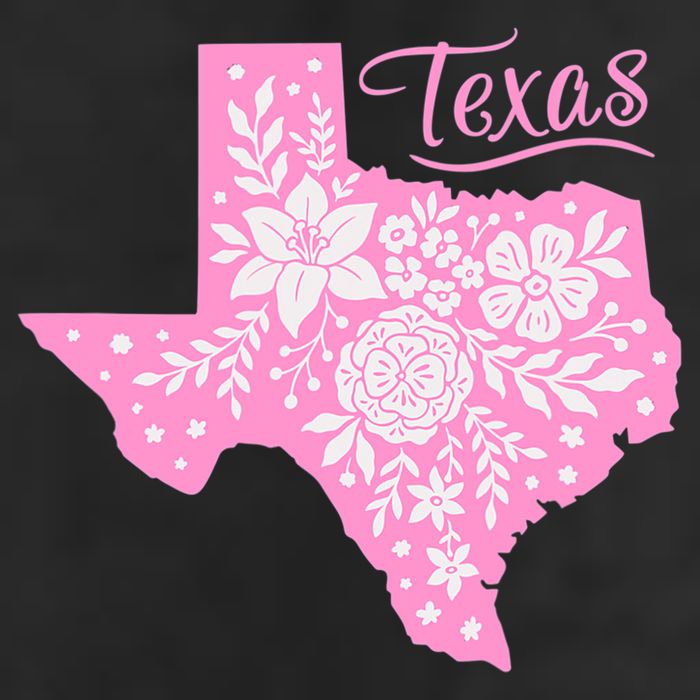 TEXAS Flower Floral Home State Texan Adult Drive Performance Visor