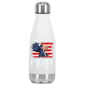 Trump Fight Fight Fight Trump Signals To Americans To Fight Stainless Steel Insulated Water Bottle