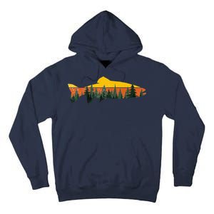 Trout Fly Fishing Outdoor Forest Nature Wildlife Fisherman Tall Hoodie