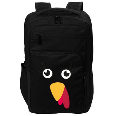 Turkey Face Funny Thanksgiving Day Impact Tech Backpack