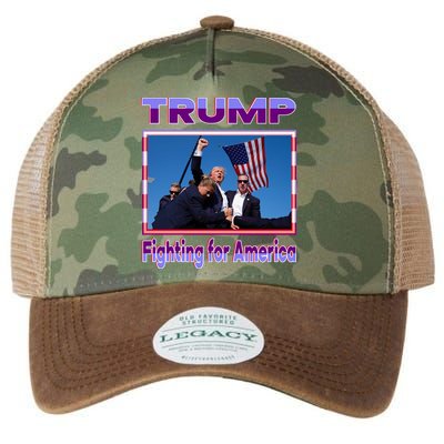 Trump Fighting For America Legacy Tie Dye Trucker Hat