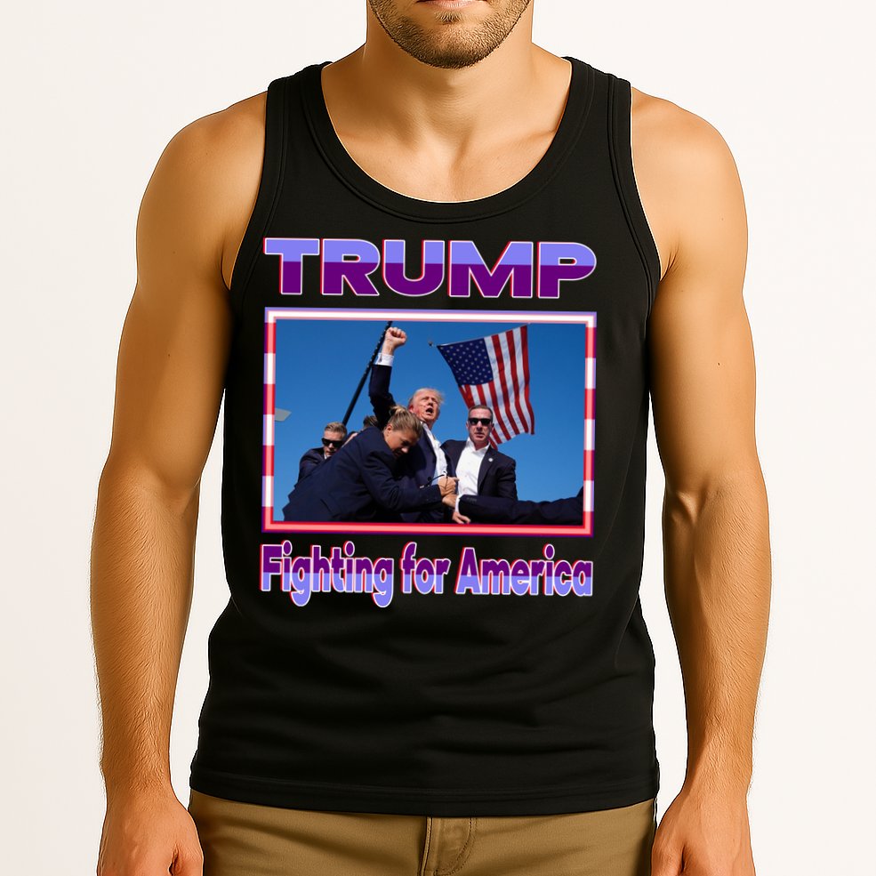 Trump Fighting For America Tank Top