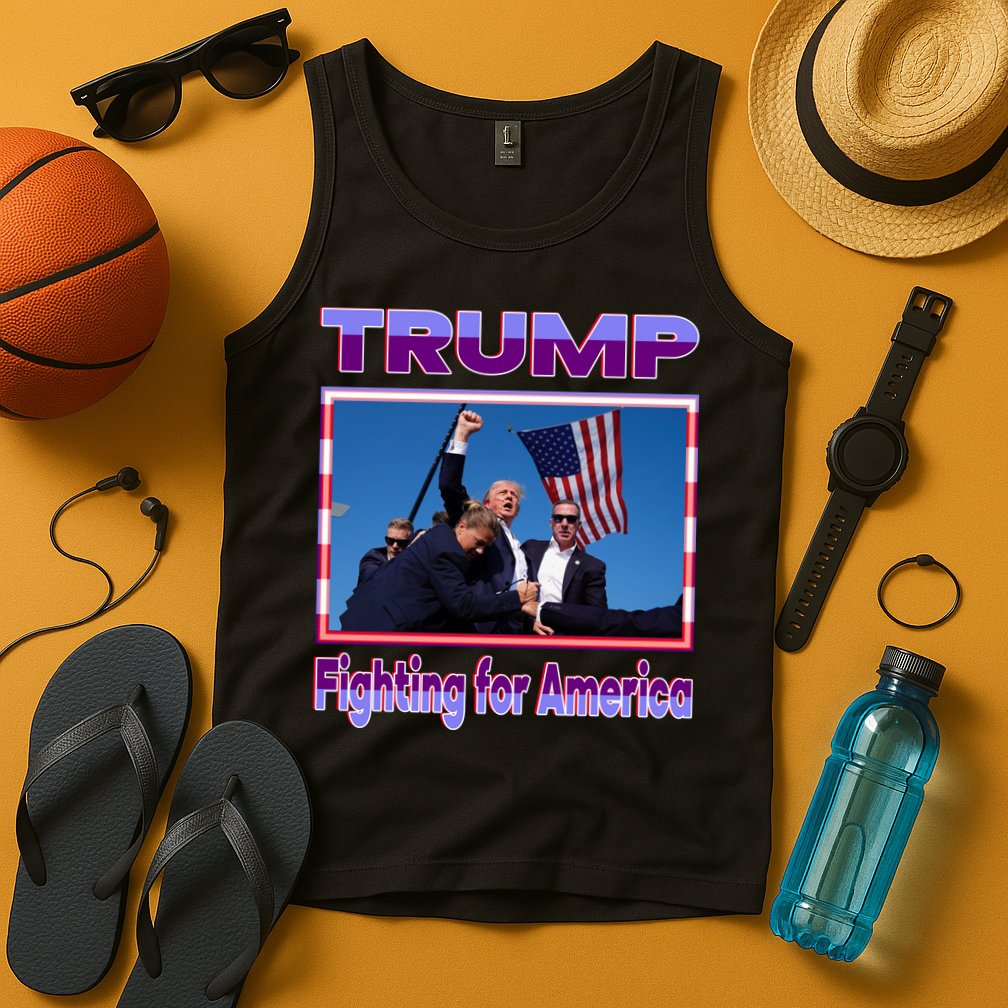 Trump Fighting For America Tank Top