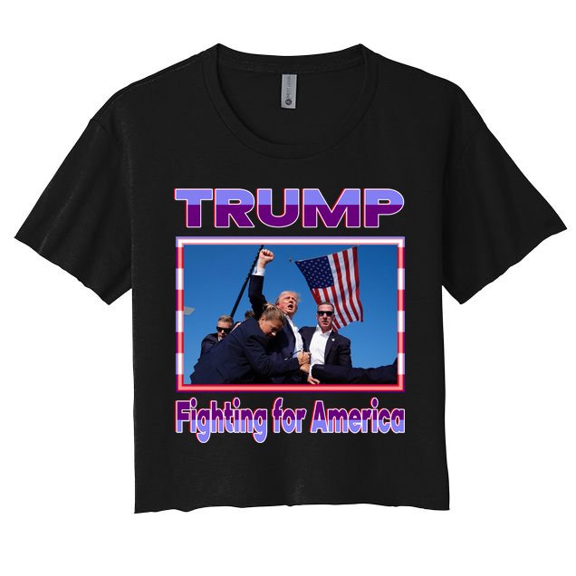 Trump Fighting For America Crop Top