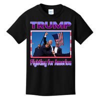 Trump Fighting For America Kids T-Shirt