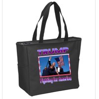 Trump Fighting For America Zip Tote Bag