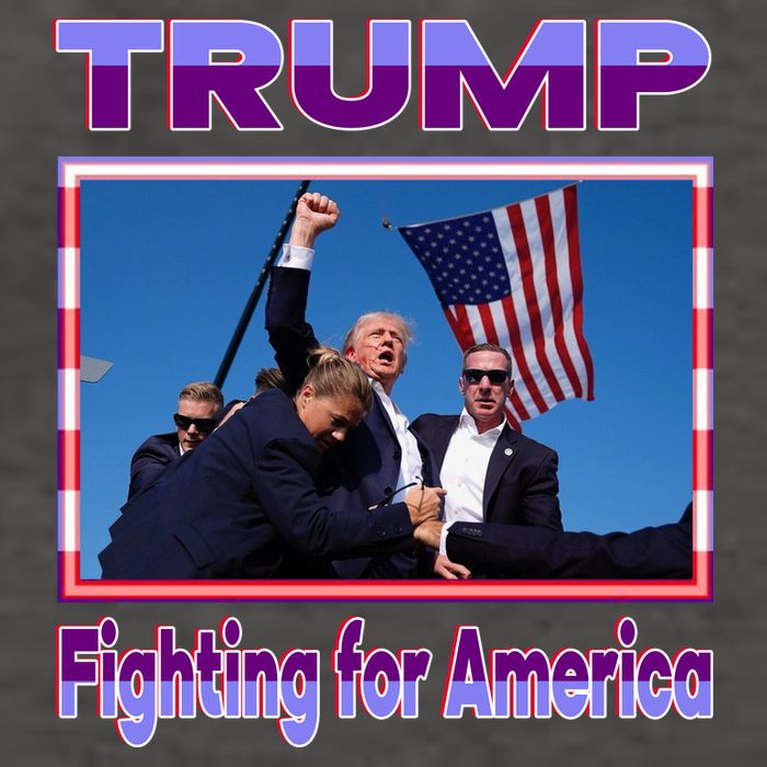 Trump Fighting For America Vector Backpack