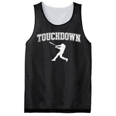 Touchdown Funny Football Baseball Sports Mesh Reversible Basketball Jersey Tank