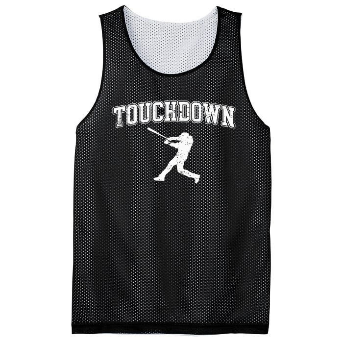 Touchdown Funny Football Baseball Sports Mesh Reversible Basketball Jersey Tank