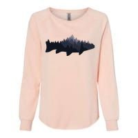 Trout Fly Fishing Nature Outdoor Fisherman Gift Womens California Wash Sweatshirt