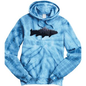 Trout Fly Fishing Nature Outdoor Fisherman Gift Tie Dye Hoodie