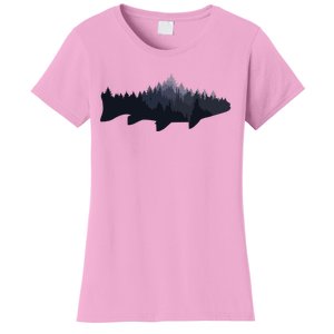 Trout Fly Fishing Nature Outdoor Fisherman Gift Women's T-Shirt