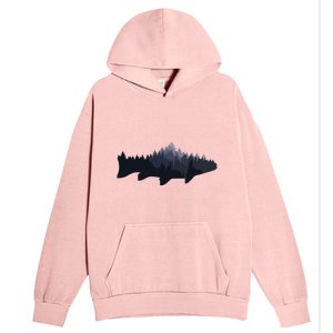 Trout Fly Fishing Nature Outdoor Fisherman Gift Urban Pullover Hoodie