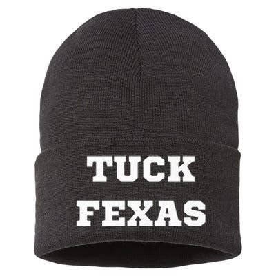 Tuck Fexas Funny Trending Sustainable Knit Beanie