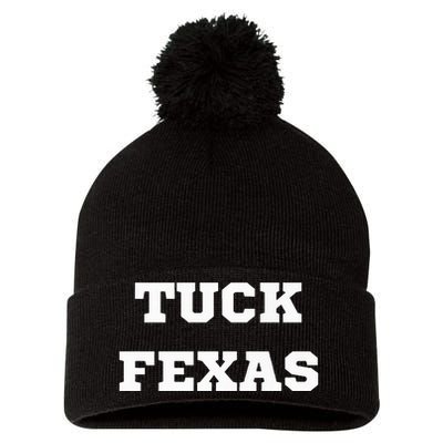 Tuck Fexas Funny Trending Pom Pom 12in Knit Beanie