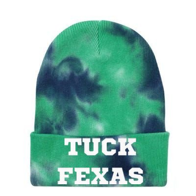 Tuck Fexas Funny Trending Tie Dye 12in Knit Beanie