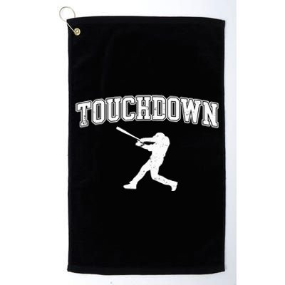 Touchdown Funny Football Baseball Sports Platinum Collection Golf Towel