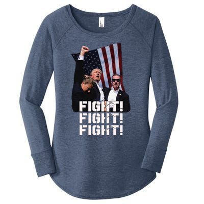 Trump Fight Fight Fight Women's Perfect Tri Tunic Long Sleeve Shirt