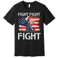 Trump Fight Fight Fight Trump Signals To Americans To Fight Premium T-Shirt