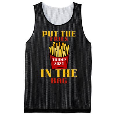 Trump Fast Food Put The Fries In The Bag 2024 Mesh Reversible Basketball Jersey Tank