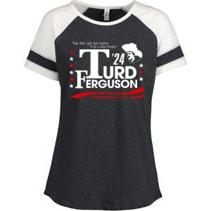 Turd Ferguson For President Election 2024 Enza Ladies Jersey Colorblock Tee