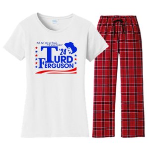 Turd Ferguson For President Election 2024 Women's Flannel Pajama Set