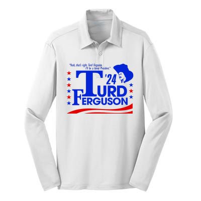 Turd Ferguson For President Election 2024 Silk Touch Performance Long Sleeve Polo