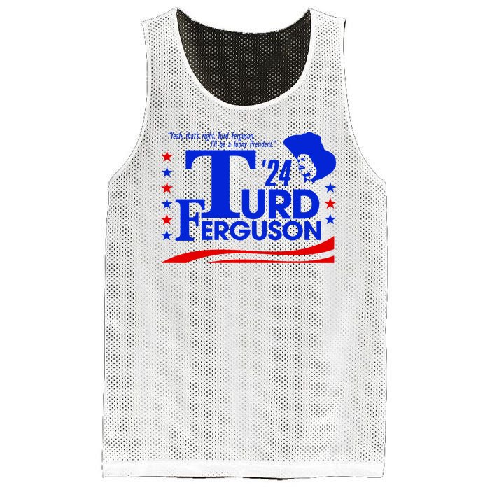 Turd Ferguson For President Election 2024 Mesh Reversible Basketball Jersey Tank