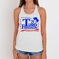 Turd Ferguson For President Election 2024 Women's Knotted Racerback Tank