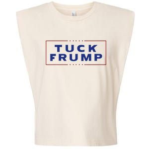 Tuck Frump Funny Anti Trump Garment-Dyed Women's Muscle Tee