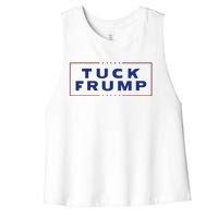 Tuck Frump Funny Anti Trump Women's Racerback Cropped Tank