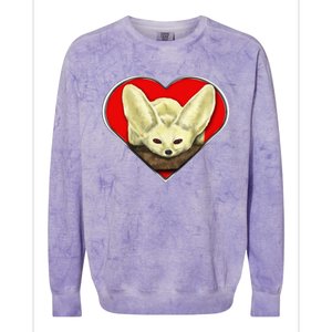 Tiny Fennec Fox Colorblast Crewneck Sweatshirt