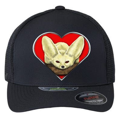 Tiny Fennec Fox Flexfit Unipanel Trucker Cap