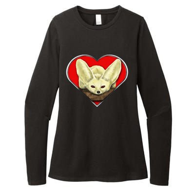 Tiny Fennec Fox Womens CVC Long Sleeve Shirt