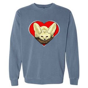 Tiny Fennec Fox Garment-Dyed Sweatshirt