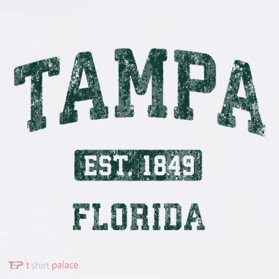 Tampa Florida Fl Vintage Athletic Sports Design T-Shirt
