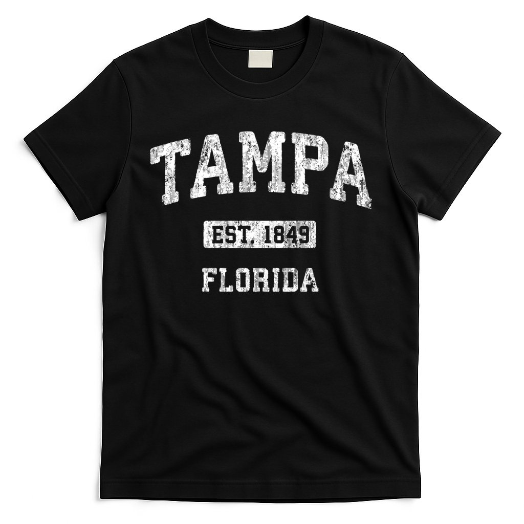 Tampa Florida Fl Vintage Athletic Sports Design T-Shirt