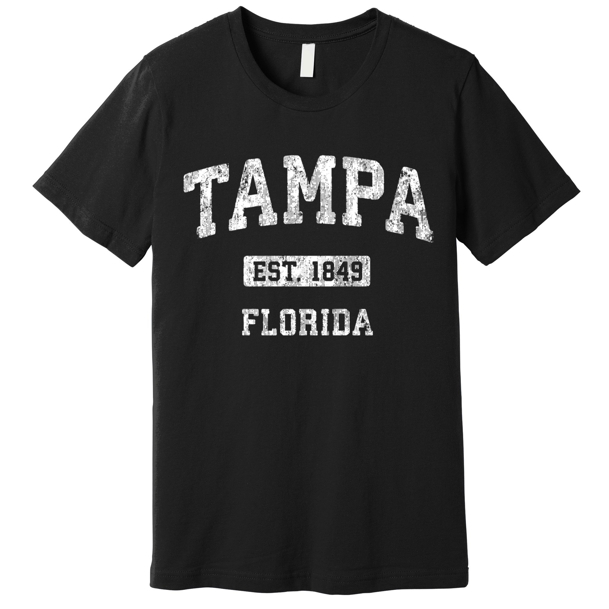 Tampa Florida Fl Vintage Athletic Sports Design Premium T-Shirt