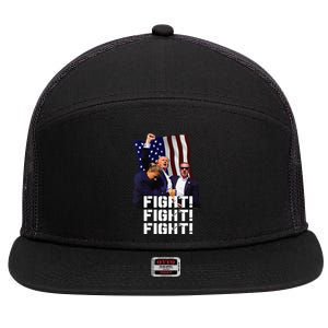 Trump Fight Fight Fight 7 Panel Mesh Trucker Snapback Hat