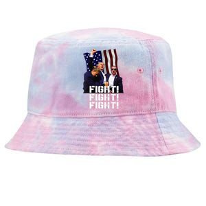 Trump Fight Fight Fight Tie-Dyed Bucket Hat