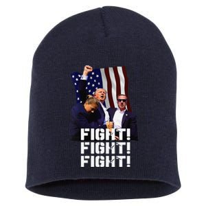 Trump Fight Fight Fight Short Acrylic Beanie