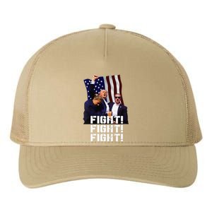 Trump Fight Fight Fight Yupoong Adult 5-Panel Trucker Hat