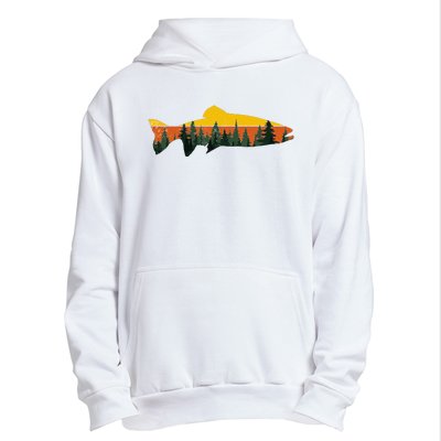 Trout Fly Fishing Outdoor Forest Nature Wildlife Fisherman Urban Pullover Hoodie