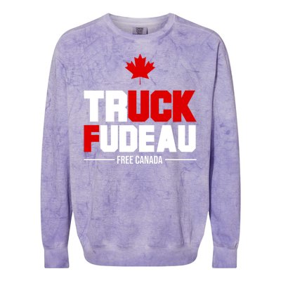 Truck Fudeau Fuck Free Canada Colorblast Crewneck Sweatshirt