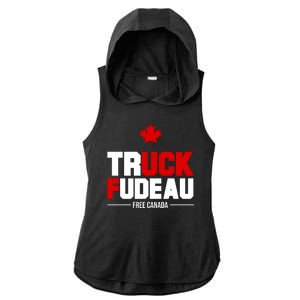 Truck Fudeau Fuck Free Canada Ladies PosiCharge Tri-Blend Wicking Draft Hoodie Tank